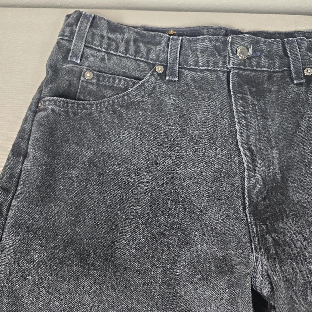 Vtg 1997 Levis 550 Orange Tab Black Jeans 34x34 Relaxed Tapered Puerto Rico USA